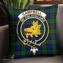 ScotsTee Shop Scottish Campbell Modern Clan Crest Tartan Pillow/ Pillow Cover Tartan Accessories for Home