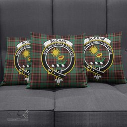 ScotsTee Shop Scottish Buchan Ancient Clan Crest Tartan Pillow/ Pillow Cover Tartan Accessories for Home