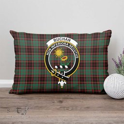 ScotsTee Shop Scottish Buchan Ancient Clan Crest Tartan Pillow/ Pillow Cover Tartan Accessories for Home