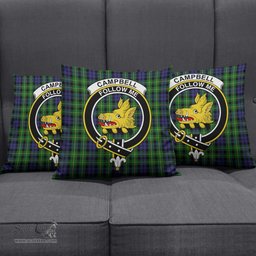 ScotsTee Shop Scottish Campbell of Breadalbane Clan Crest Tartan Pillow/ Pillow Cover Tartan Accessories for Home