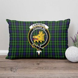 ScotsTee Shop Scottish Campbell of Breadalbane Clan Crest Tartan Pillow/ Pillow Cover Tartan Accessories for Home