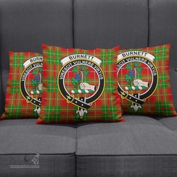 ScotsTee Shop Scottish Burnett Ancient Clan Crest Tartan Pillow/ Pillow Cover Tartan Accessories for Home