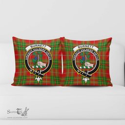 ScotsTee Shop Scottish Burnett Ancient Clan Crest Tartan Pillow/ Pillow Cover Tartan Accessories for Home