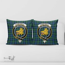 ScotsTee Shop Scottish Campbell Ancient 02 Clan Crest Tartan Pillow/ Pillow Cover Tartan Accessories for Home