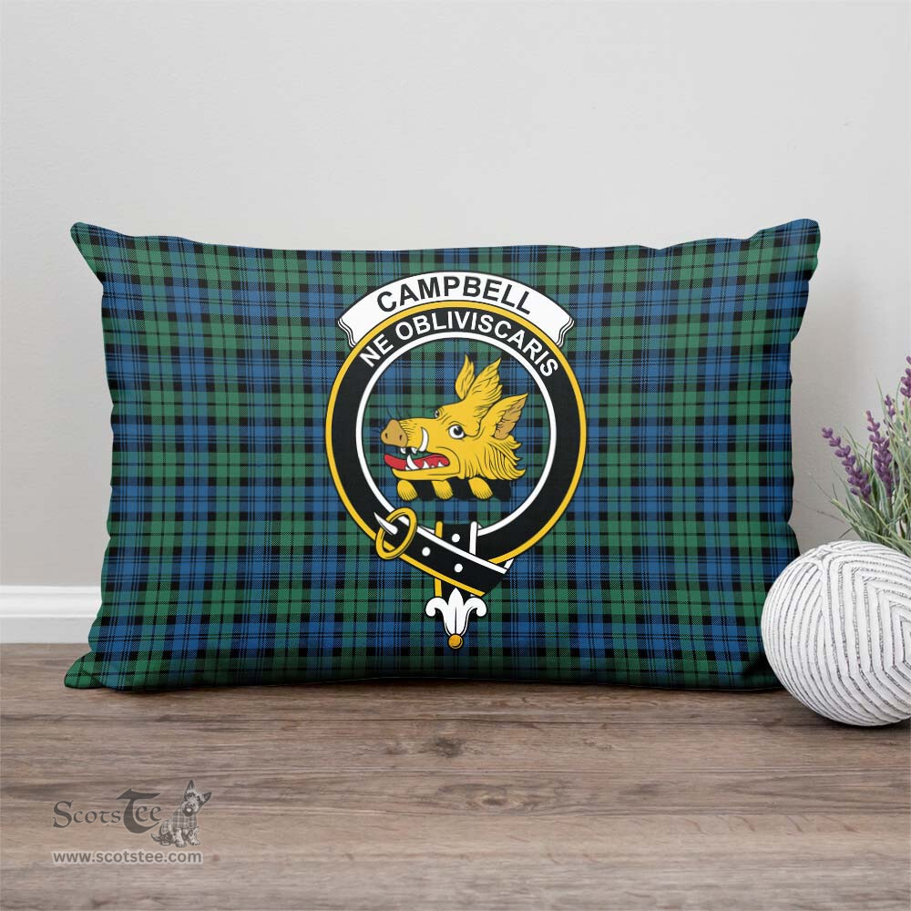 ScotsTee Shop Scottish Campbell Ancient 02 Clan Crest Tartan Pillow/ Pillow Cover Tartan Accessories for Home