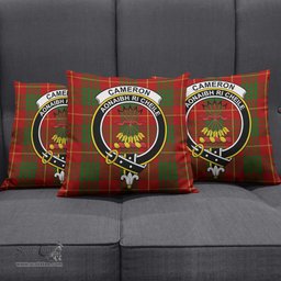 ScotsTee Shop Scottish Cameron Clan Crest Tartan Pillow/ Pillow Cover Tartan Accessories for Home