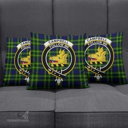 ScotsTee Shop Scottish Campbell of Breadalbane Modern Clan Crest Tartan Pillow/ Pillow Cover Tartan Accessories for Home