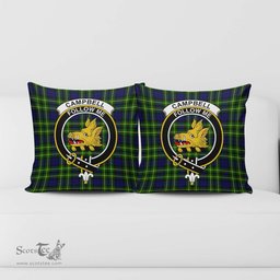 ScotsTee Shop Scottish Campbell of Breadalbane Modern Clan Crest Tartan Pillow/ Pillow Cover Tartan Accessories for Home