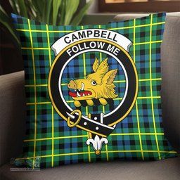 ScotsTee Shop Scottish Campbell of Breadalbane Ancient Clan Crest Tartan Pillow/ Pillow Cover Tartan Accessories for Home