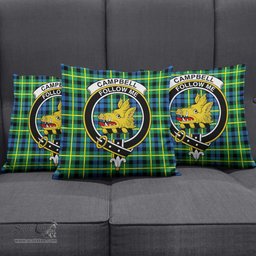 ScotsTee Shop Scottish Campbell of Breadalbane Ancient Clan Crest Tartan Pillow/ Pillow Cover Tartan Accessories for Home