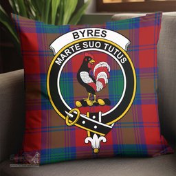 ScotsTee Shop Scottish Byres (Byses) Clan Crest Tartan Pillow/ Pillow Cover Tartan Accessories for Home