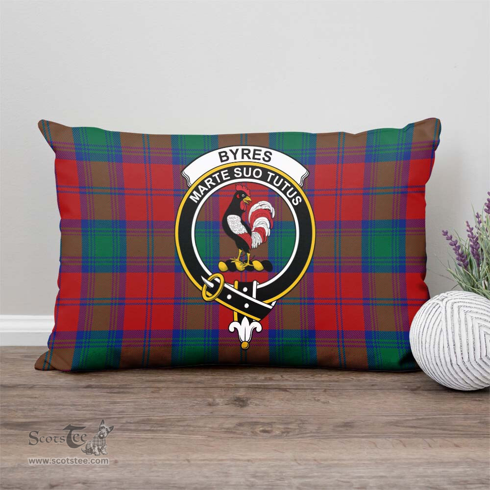 ScotsTee Shop Scottish Byres (Byses) Clan Crest Tartan Pillow/ Pillow Cover Tartan Accessories for Home
