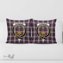 ScotsTee Shop Scottish Cameron of Erracht Dress Clan Crest Tartan Pillow/ Pillow Cover Tartan Accessories for Home