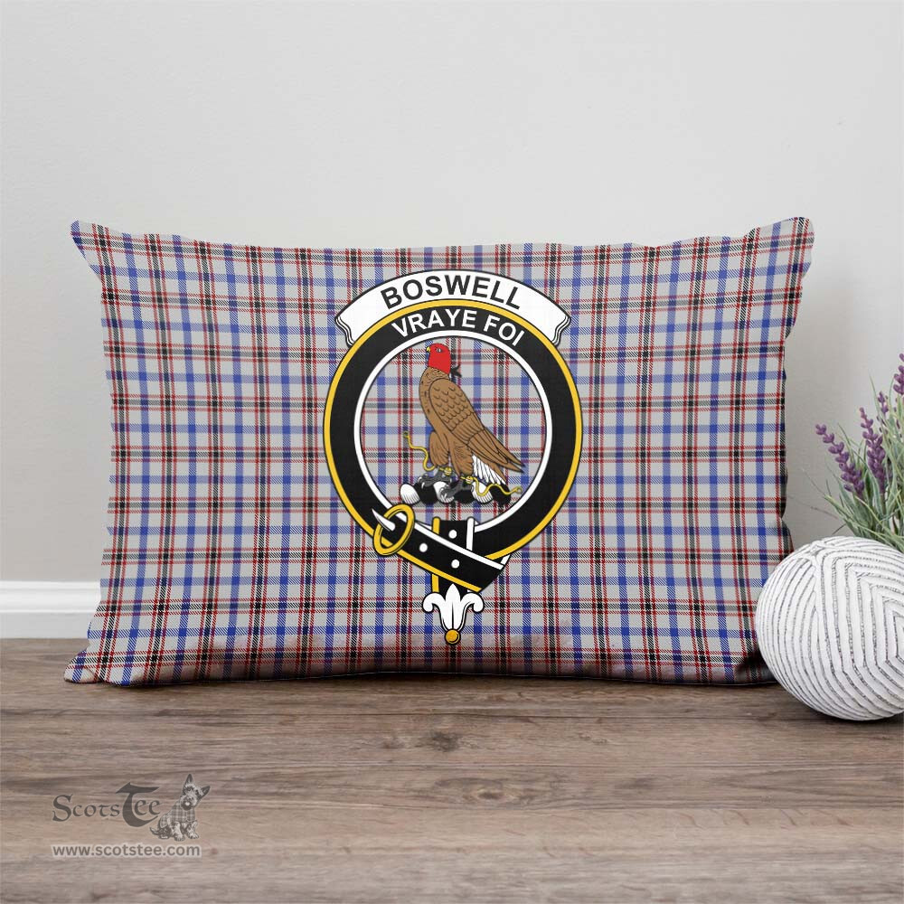 ScotsTee Shop Scottish Boswell Clan Crest Tartan Pillow/ Pillow Cover Tartan Accessories for Home