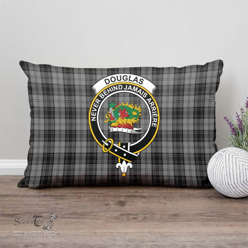 ScotsTee Shop Scottish Douglas Grey Clan Crest Tartan Pillow/ Pillow Cover Tartan Accessories for Home