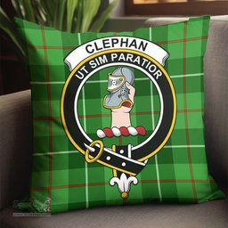 ScotsTee Shop Scottish Clephan Clan Crest Tartan Pillow/ Pillow Cover Tartan Accessories for Home