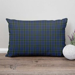 ScotsTee Shop Scottish Cockburn Blue Clan Tartan Pillow/ Pillow Cover Tartan Accessories for Home