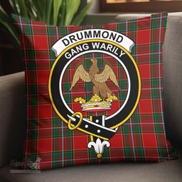 ScotsTee Shop Scottish Drummond Ancient Clan Crest Tartan Pillow/ Pillow Cover Tartan Accessories for Home