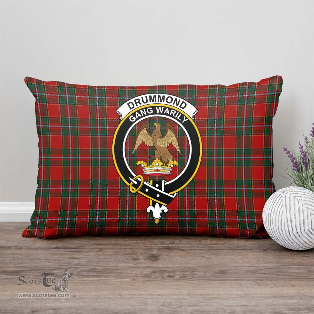 ScotsTee Shop Scottish Drummond Ancient Clan Crest Tartan Pillow/ Pillow Cover Tartan Accessories for Home