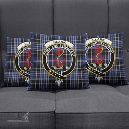 ScotsTee Shop Scottish Clark Clan Crest Tartan Pillow/ Pillow Cover Tartan Accessories for Home
