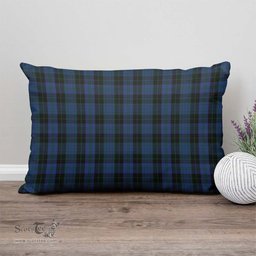ScotsTee Shop Scottish Clergy Blue Clan Tartan Pillow/ Pillow Cover Tartan Accessories for Home