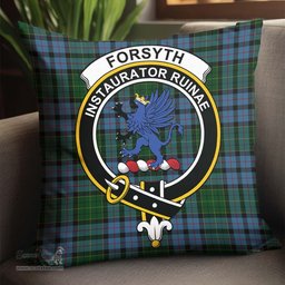 ScotsTee Shop Scottish Forsyth Clan Crest Tartan Pillow/ Pillow Cover Tartan Accessories for Home