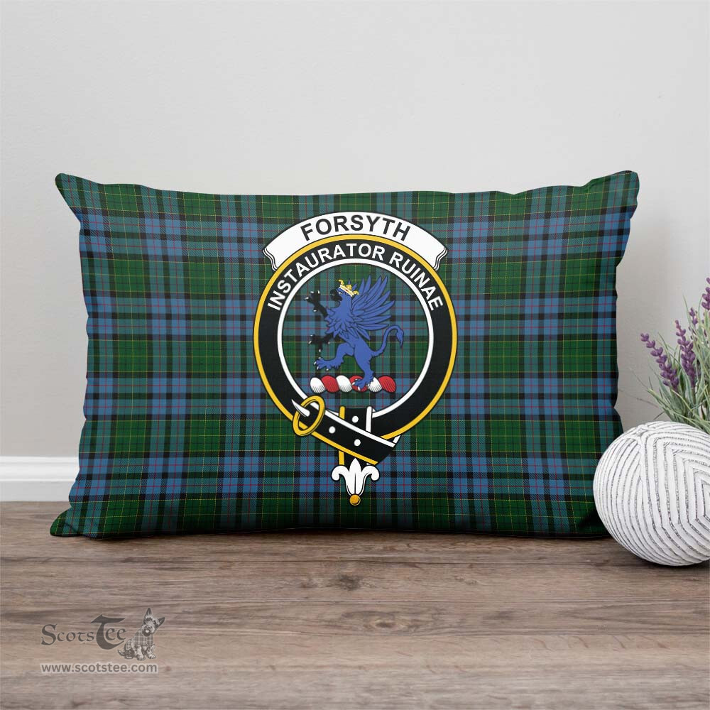 ScotsTee Shop Scottish Forsyth Clan Crest Tartan Pillow/ Pillow Cover Tartan Accessories for Home