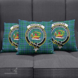 ScotsTee Shop Scottish Douglas Ancient Clan Crest Tartan Pillow/ Pillow Cover Tartan Accessories for Home