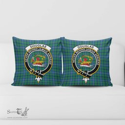 ScotsTee Shop Scottish Douglas Ancient Clan Crest Tartan Pillow/ Pillow Cover Tartan Accessories for Home