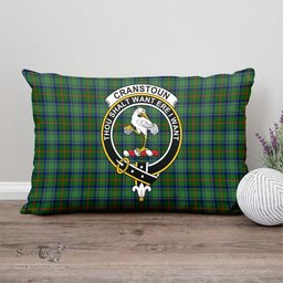 ScotsTee Shop Scottish Cranstoun Clan Crest Tartan Pillow/ Pillow Cover Tartan Accessories for Home