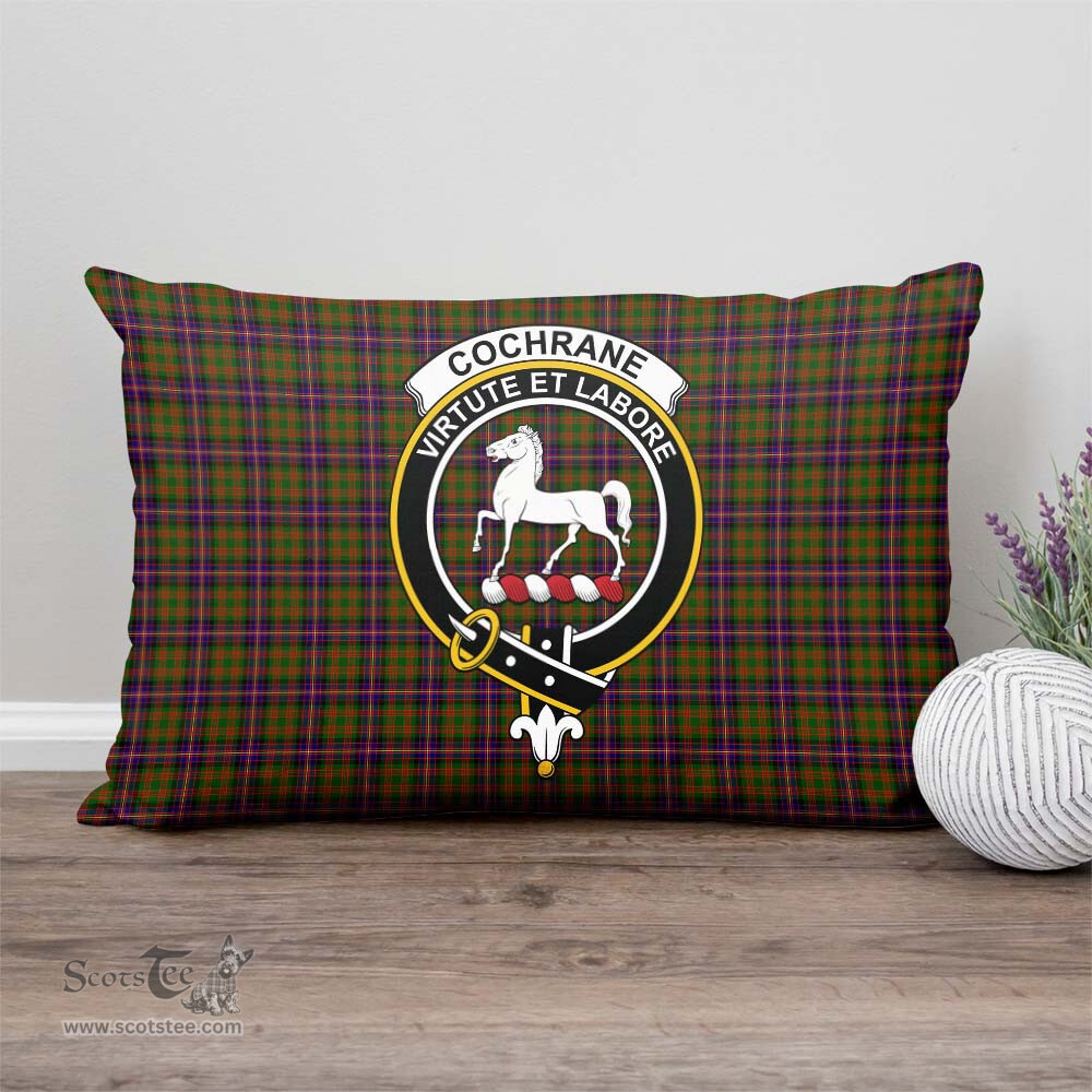 ScotsTee Shop Scottish Cochrane Modern Clan Crest Tartan Pillow/ Pillow Cover Tartan Accessories for Home