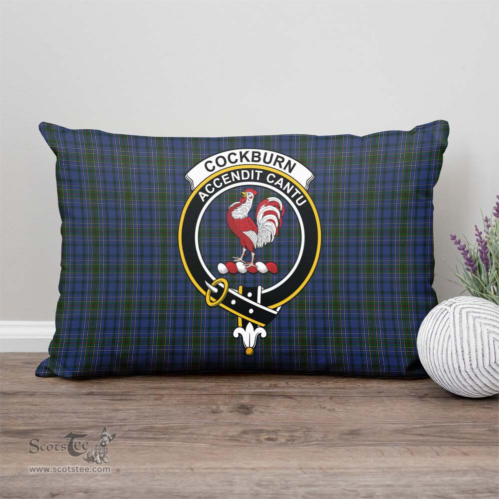 ScotsTee Shop Scottish Cockburn Blue Clan Crest Tartan Pillow/ Pillow Cover Tartan Accessories for Home
