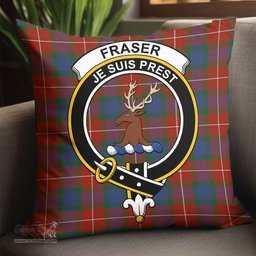 ScotsTee Shop Scottish Fraser Ancient Clan Crest Tartan Pillow/ Pillow Cover Tartan Accessories for Home