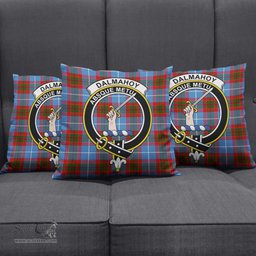 ScotsTee Shop Scottish Dalmahoy Clan Crest Tartan Pillow/ Pillow Cover Tartan Accessories for Home