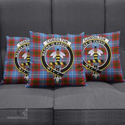 ScotsTee Shop Scottish Congilton Clan Crest Tartan Pillow/ Pillow Cover Tartan Accessories for Home