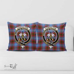 ScotsTee Shop Scottish Congilton Clan Crest Tartan Pillow/ Pillow Cover Tartan Accessories for Home