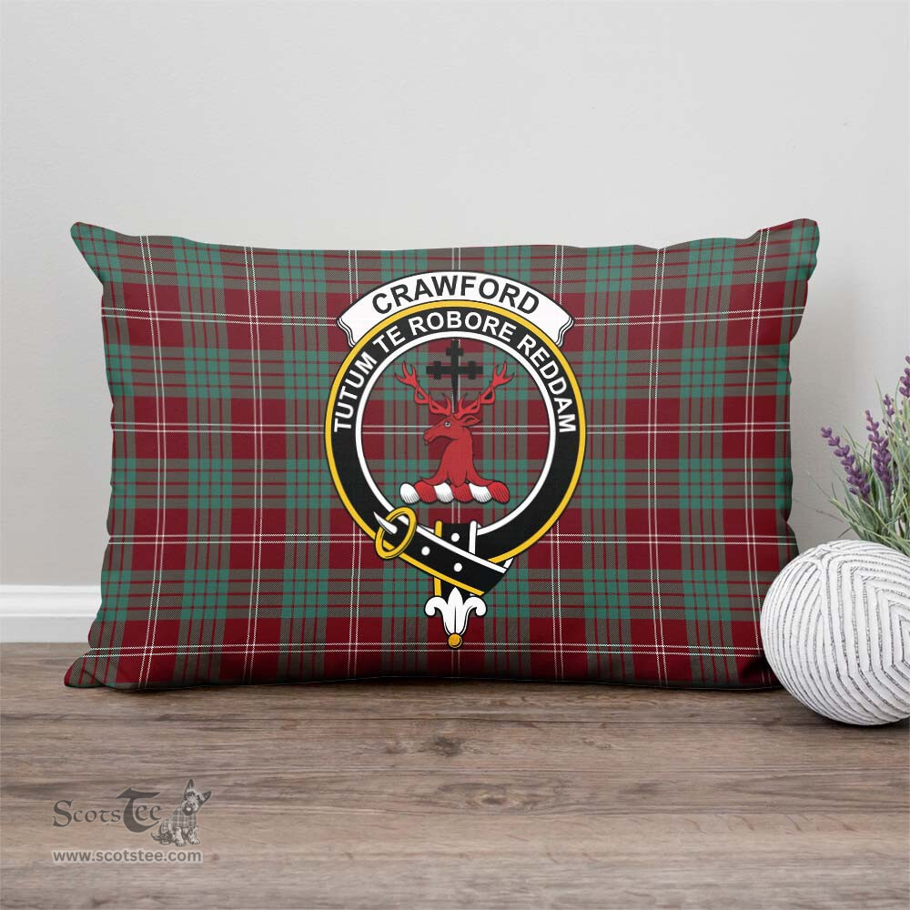 ScotsTee Shop Scottish Crawford Modern Clan Crest Tartan Pillow/ Pillow Cover Tartan Accessories for Home