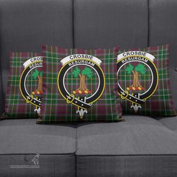 ScotsTee Shop Scottish Crosbie Clan Crest Tartan Pillow/ Pillow Cover Tartan Accessories for Home