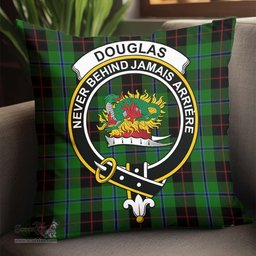 ScotsTee Shop Scottish Douglas Black Clan Crest Tartan Pillow/ Pillow Cover Tartan Accessories for Home