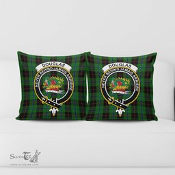 ScotsTee Shop Scottish Douglas Black Clan Crest Tartan Pillow/ Pillow Cover Tartan Accessories for Home