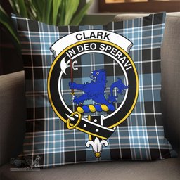 ScotsTee Shop Scottish Clark (Lion) Ancient Clan Crest Tartan Pillow/ Pillow Cover Tartan Accessories for Home