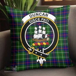 ScotsTee Shop Scottish Duncan Modern Clan Crest Tartan Pillow/ Pillow Cover Tartan Accessories for Home
