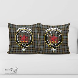 ScotsTee Shop Scottish Farquharson Weathered Clan Crest Tartan Pillow/ Pillow Cover Tartan Accessories for Home