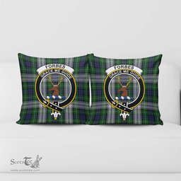 ScotsTee Shop Scottish Forbes Dress Clan Crest Tartan Pillow/ Pillow Cover Tartan Accessories for Home