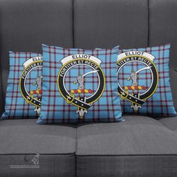 ScotsTee Shop Scottish Elliot Ancient Clan Crest Tartan Pillow/ Pillow Cover Tartan Accessories for Home
