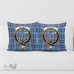 ScotsTee Shop Scottish Elliot Ancient Clan Crest Tartan Pillow/ Pillow Cover Tartan Accessories for Home