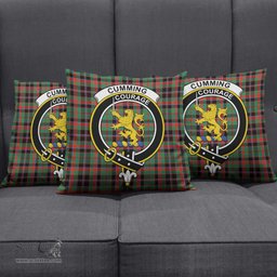 ScotsTee Shop Scottish Cumming Hunting Ancient Clan Crest Tartan Pillow/ Pillow Cover Tartan Accessories for Home