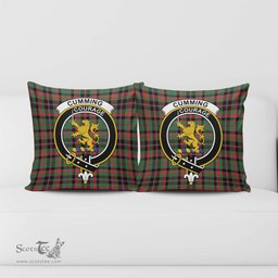 ScotsTee Shop Scottish Cumming Hunting Ancient Clan Crest Tartan Pillow/ Pillow Cover Tartan Accessories for Home