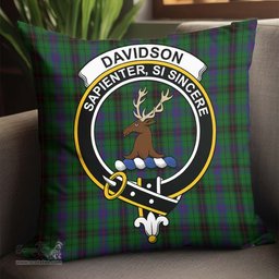 ScotsTee Shop Scottish Davidson Clan Crest Tartan Pillow/ Pillow Cover Tartan Accessories for Home