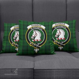 ScotsTee Shop Scottish Dunbar Hunting Clan Crest Tartan Pillow/ Pillow Cover Tartan Accessories for Home